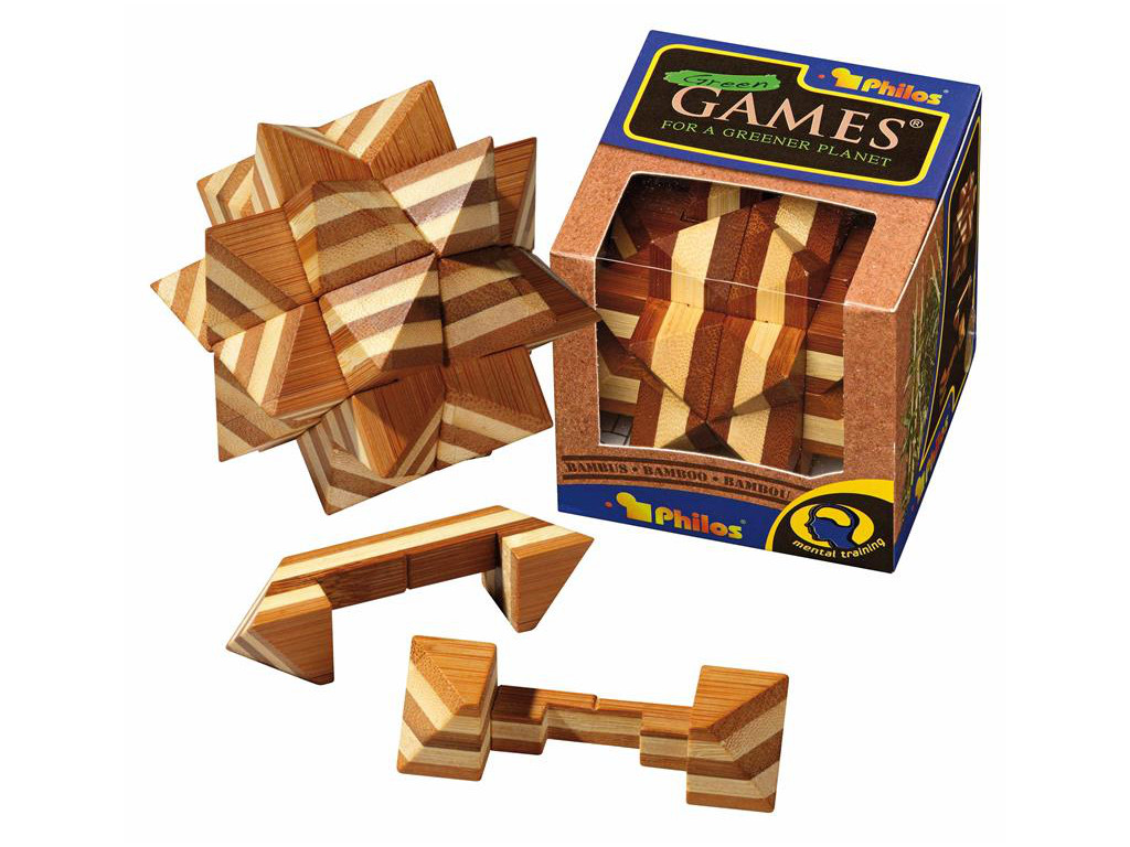 Holzknoten Apollo-Puzzle,Bambus