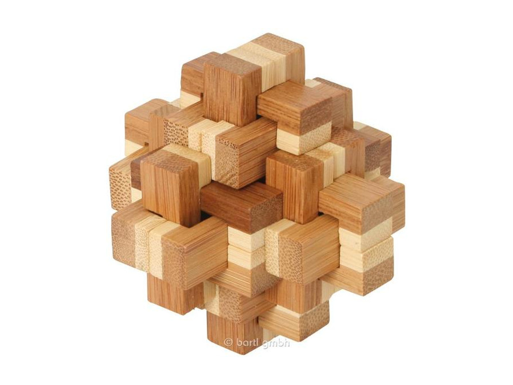 Holzknoten Bambus Puzzle Kristallus