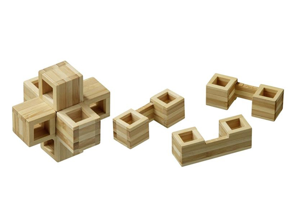Holzknoten Cubycross,Bambus