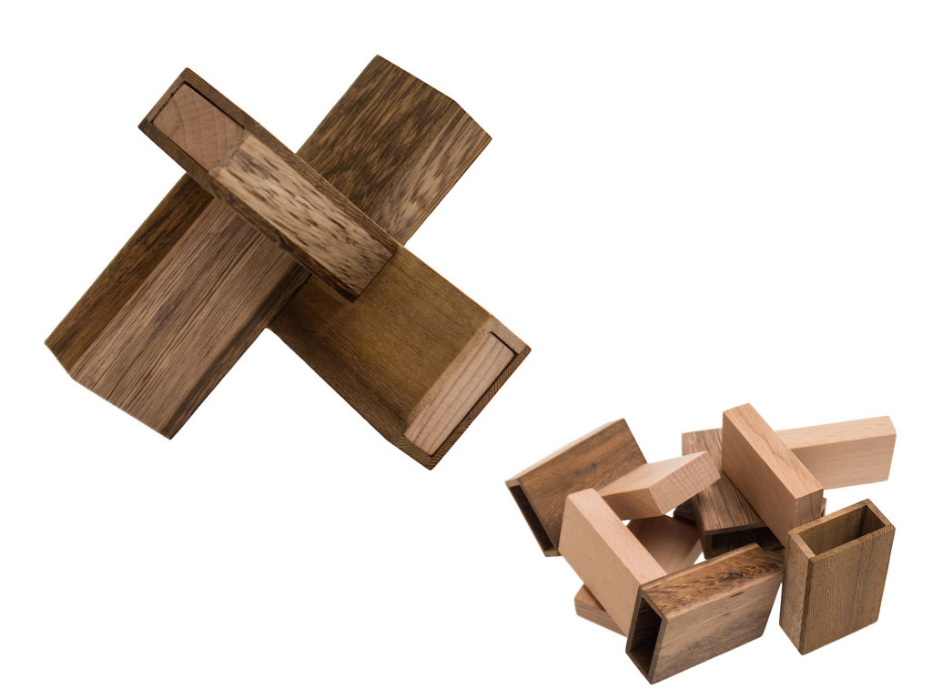 Holzknoten Matchbox-Puzzle