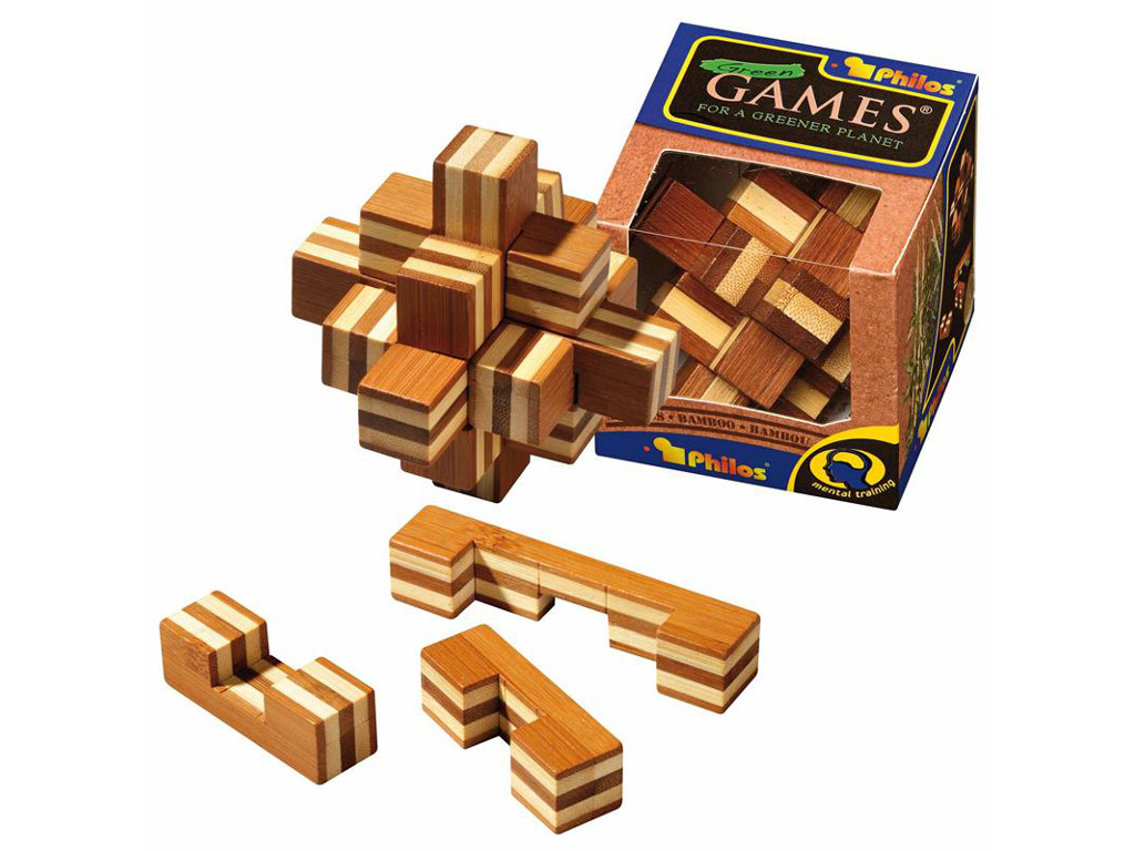 Holzknoten Stern Puzzle,Bambus