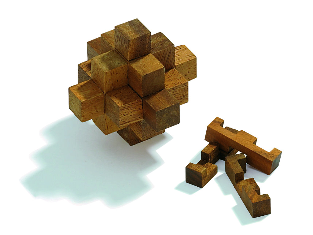 Holzknoten Sternw&uuml;rfel