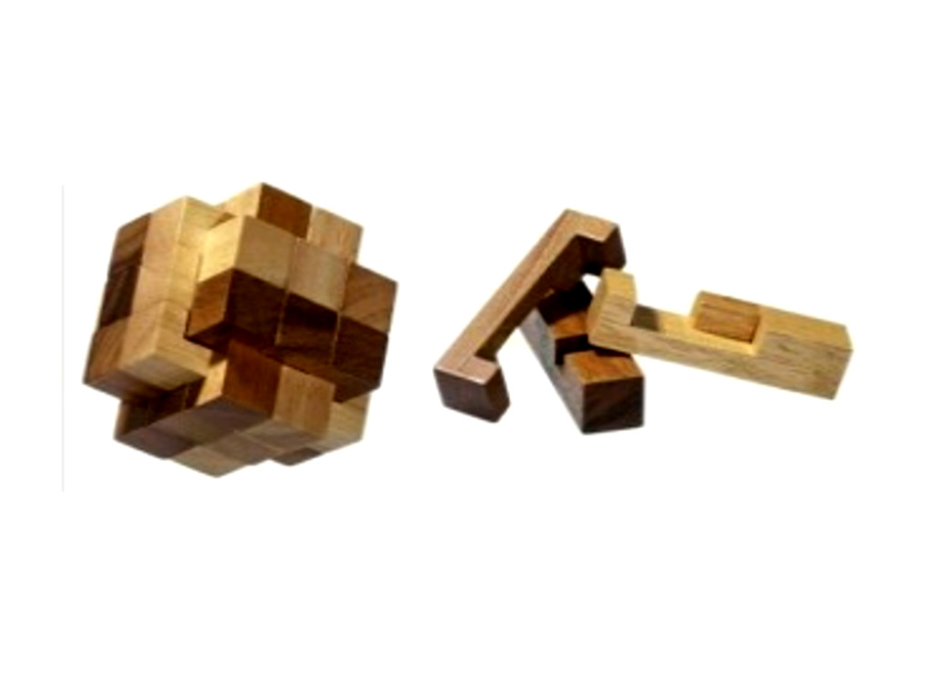 Holzknoten Zwei Farben Knoten