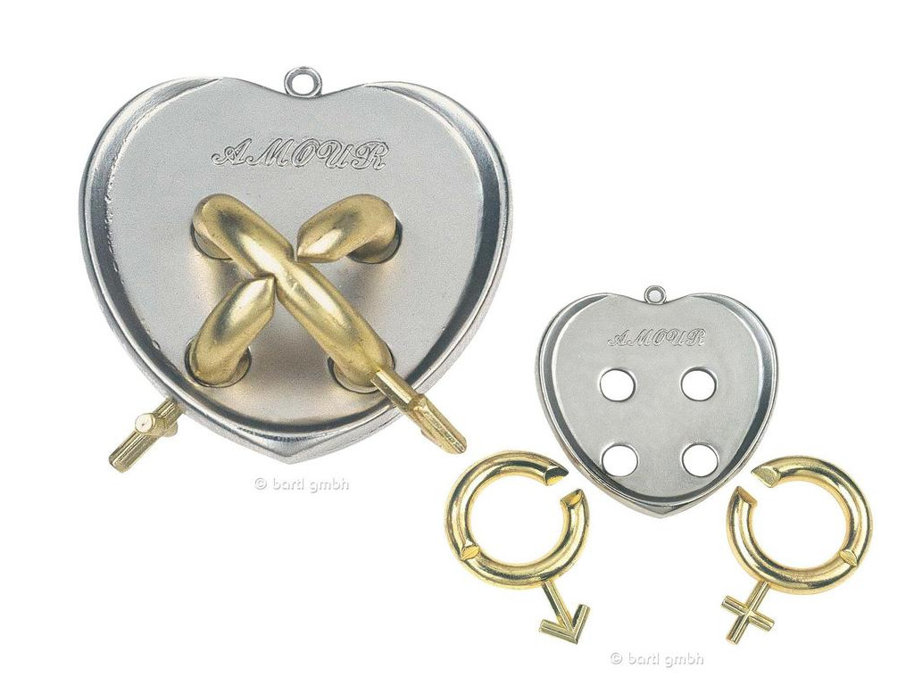 Metall Cast Puzzle Amour