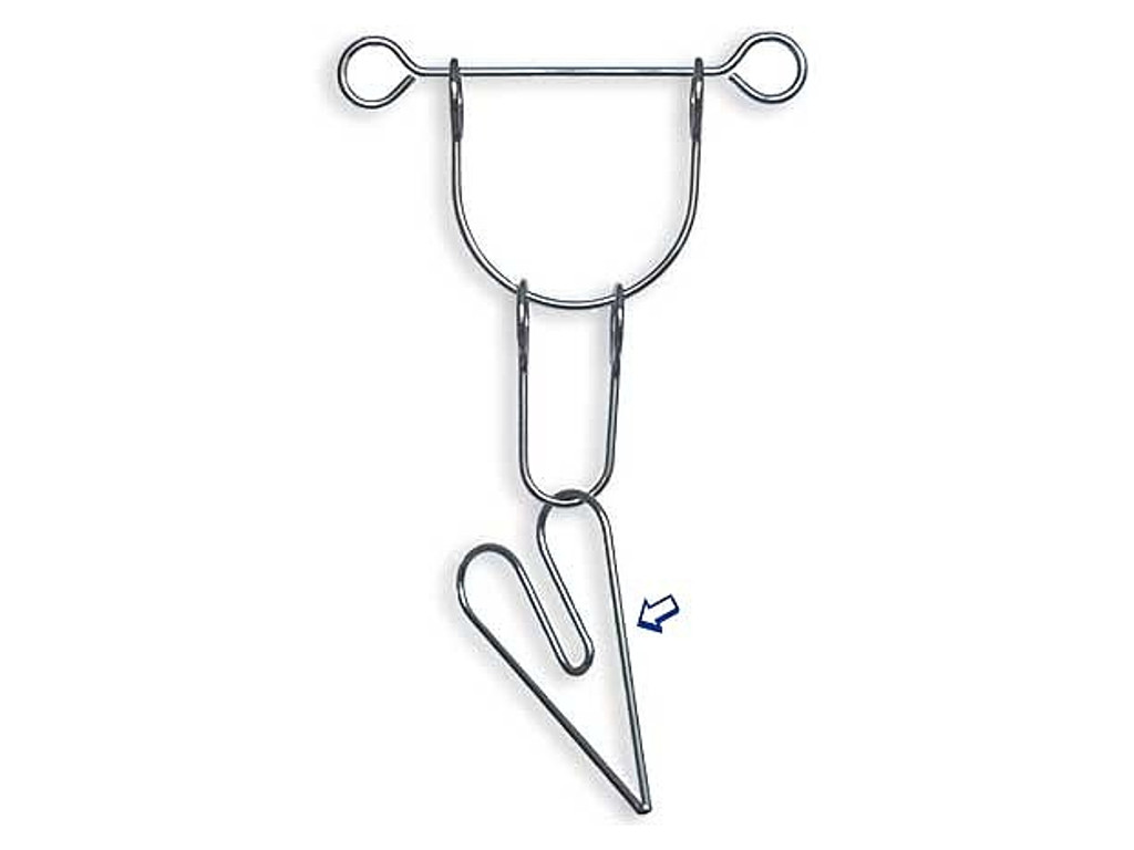 Metall Drahtpuzzle Doppelherz