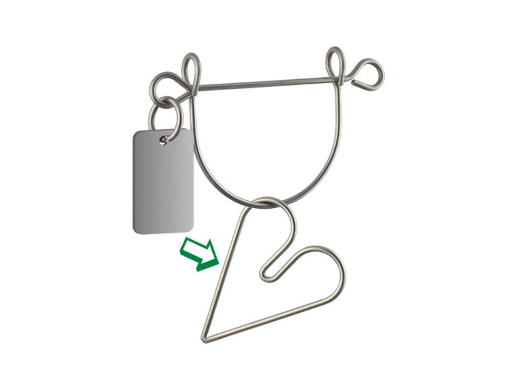 Metall Drahtpuzzle Herz