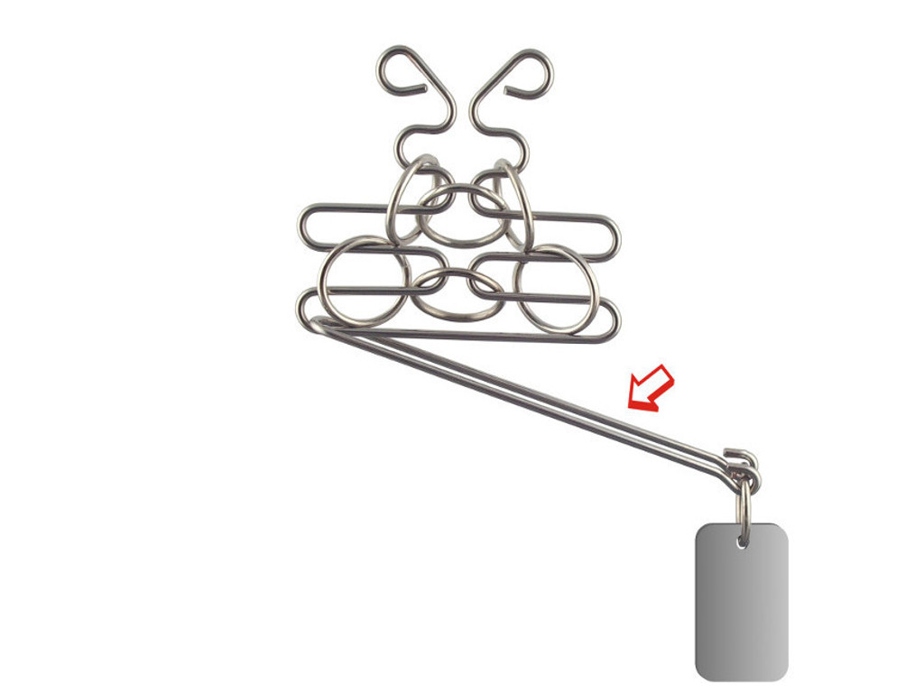 Metall Drahtpuzzle Libelle