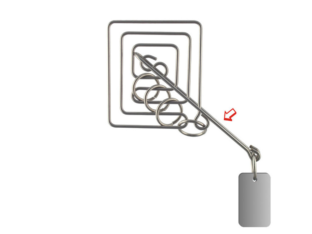 Metall Drahtpuzzle Schnecke