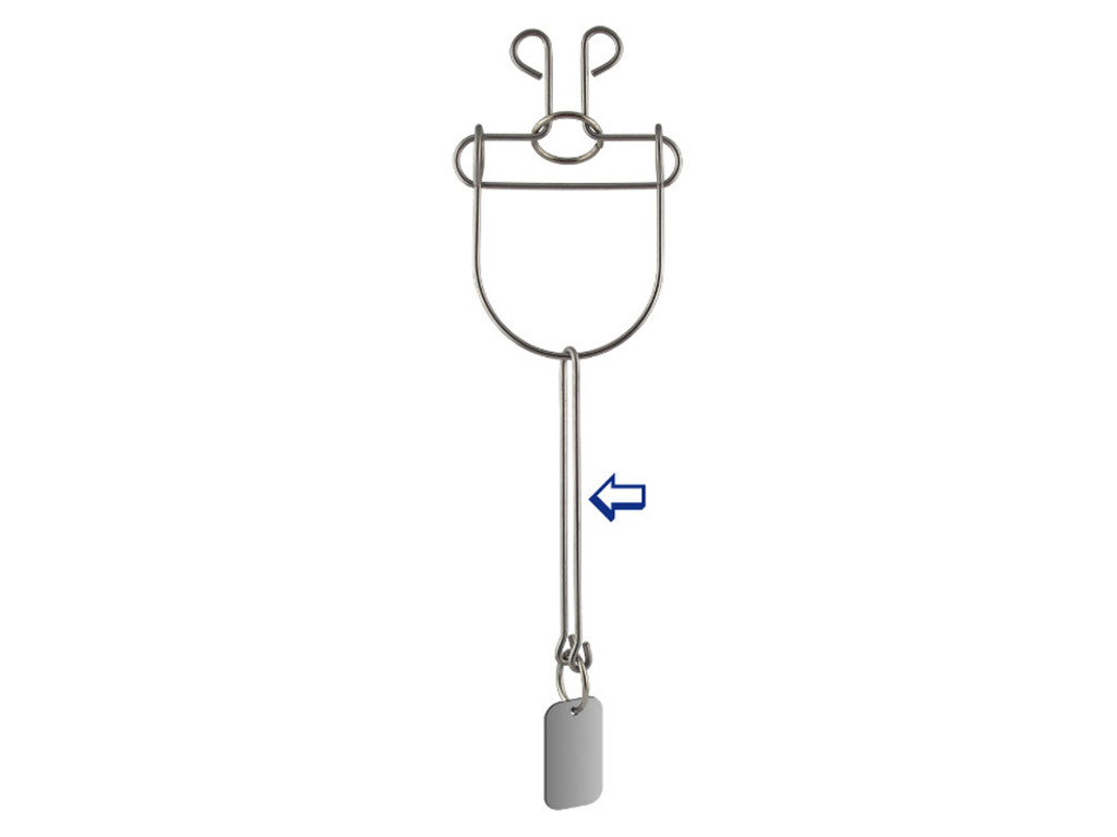 Metall Drahtpuzzle UFO