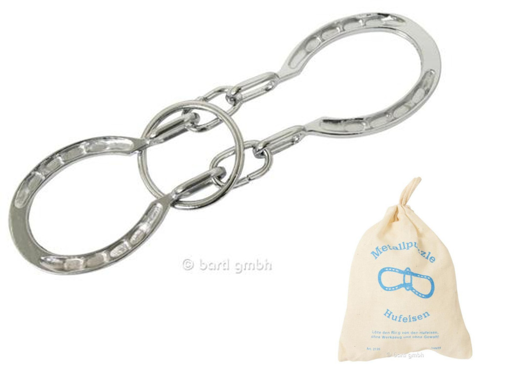 Metallpuzzle Hufeisen, mittel