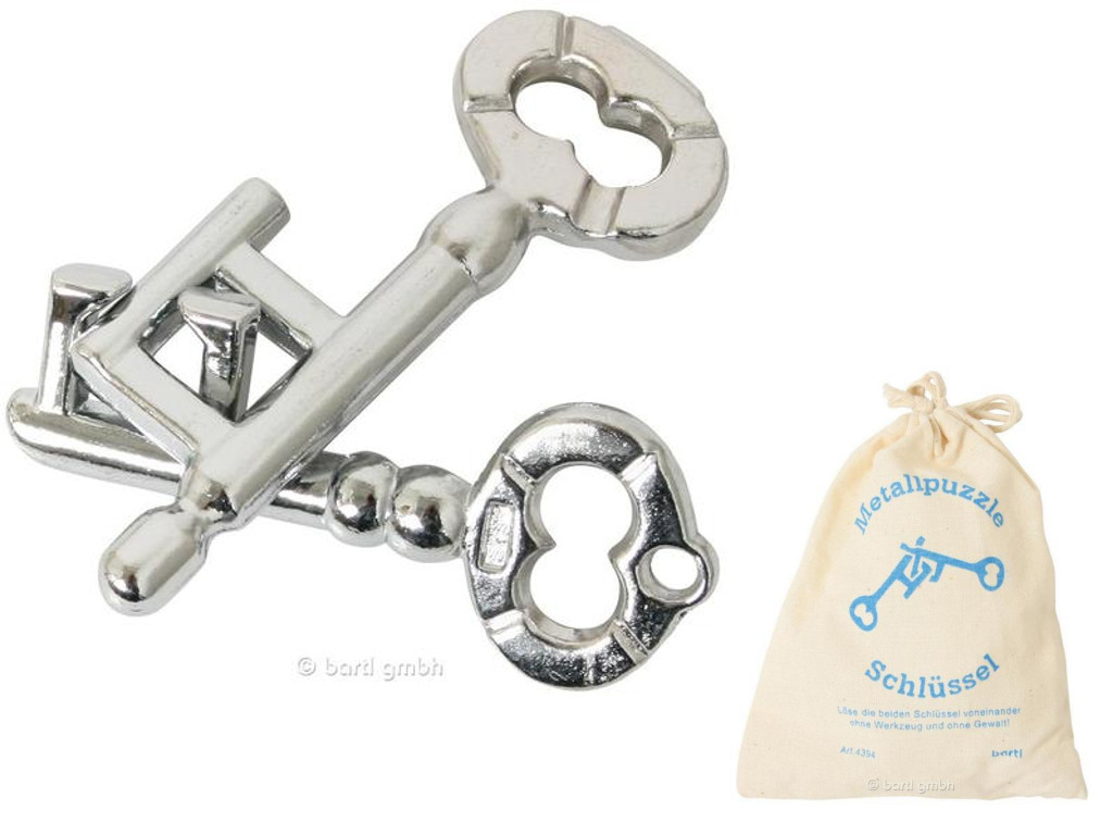 Metallpuzzle Schlüssel