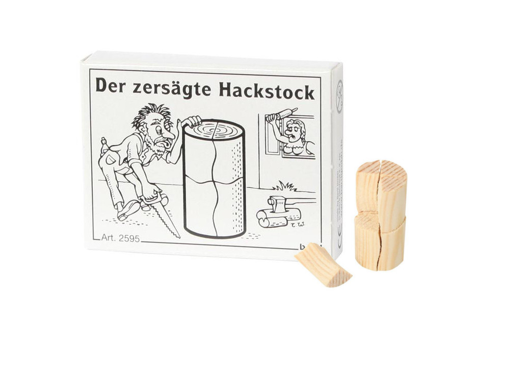 Mini Puzzle Der zers&auml;gte Hackstock