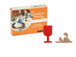 Legespiel Gutscheinpuzzle Dinner 