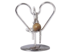 Metallpuzzle Auf Ständer Herz 