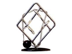 Metallpuzzle Auf Ständer Raute 