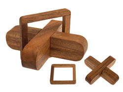 Puzzle mit Trick Kreuz mit Rahmen